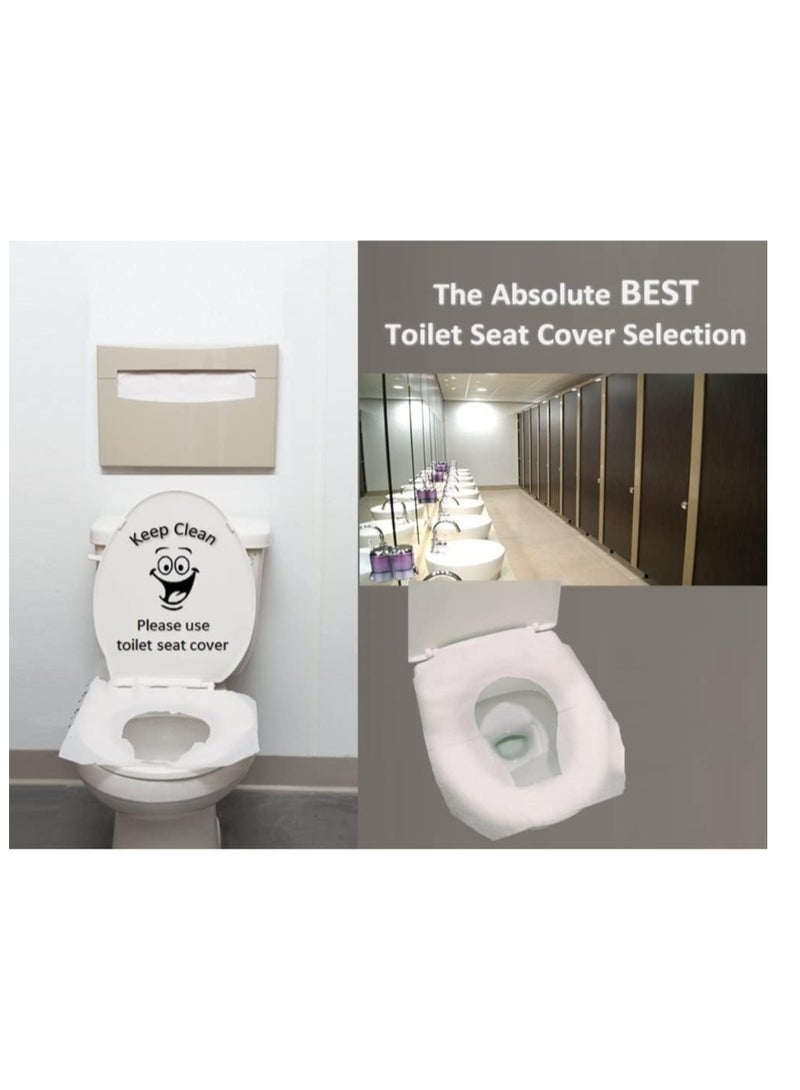 250 Sheets Disposable Toilet Seat Cover,XL Half-Fold Flushable Paper Toilet Seat Covers,Toilet Seat Liners for Adults and Kids,Premium Portable Potty Covers - Image 5