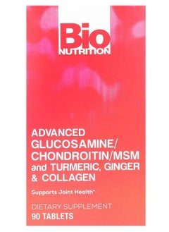Advanced Glucosamine/Chondroitin/MSM and Turmeric Ginger & Collagen 90 Tablets