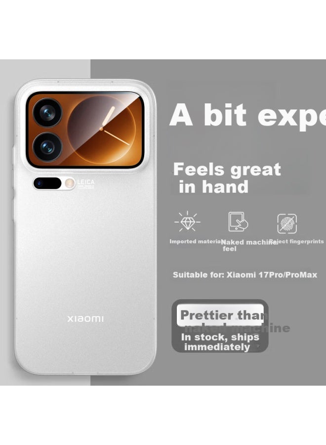 Divi [millions Sold Online] Phone Case For Xiaomi 17 Pro Max, Xiaomi 17 Pro Max Protective Cover, Shockproof Camera Protection, Ultra-thin Heat Dissipation, Frosted Transparent White - Image 1