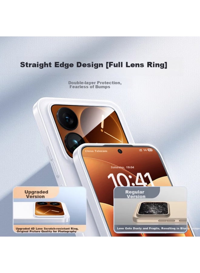 Divi [millions Sold Online] Phone Case For Xiaomi 17 Pro Max, Xiaomi 17 Pro Max Protective Cover, Shockproof Camera Protection, Ultra-thin Heat Dissipation, Frosted Transparent White - Image 2