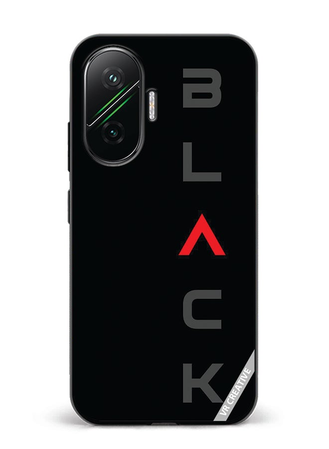 Protective Case Cover For Xiaomi Poco F7 Black Design Multicolour