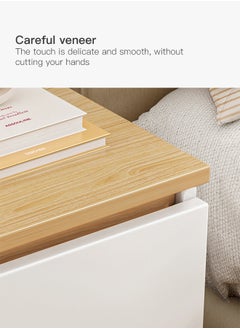 Sharpdo Sharpdo Bedside Table Simple Modern Bedroom Nightstands Wooden Minimalist Multi-Function Light Luxury Style Bedside Storage Small Cabinet 32*30*41cm  - Image 3