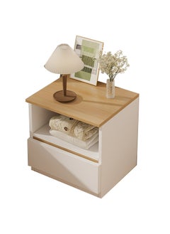 Sharpdo Sharpdo Bedside Table Simple Modern Bedroom Nightstands Wooden Minimalist Multi-Function Light Luxury Style Bedside Storage Small Cabinet 32*30*41cm  - Image 1