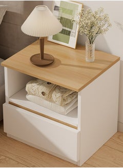 Sharpdo Sharpdo Bedside Table Simple Modern Bedroom Nightstands Wooden Minimalist Multi-Function Light Luxury Style Bedside Storage Small Cabinet 32*30*41cm  - Image 2