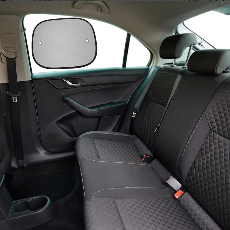 Car Window Sun Shade Mesh Visor 44x36cm Black Side Window Shade for UV Protection Automotive Interior Sunshade - Image 5