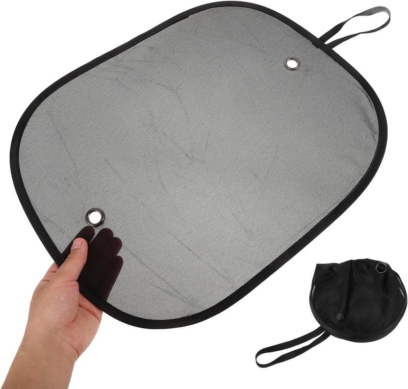 Car Window Sun Shade Mesh Visor 44x36cm Black Side Window Shade for UV Protection Automotive Interior Sunshade - Image 3