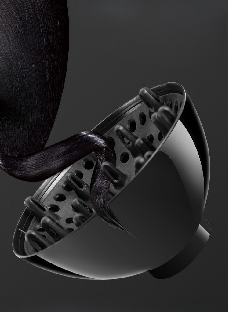 Loquat Universal Hair Diffuser Adaptable for Blow Dryers with D-4.3-cm to 4.5-cm for Curly or Wavy Hair,  Black - Image 3