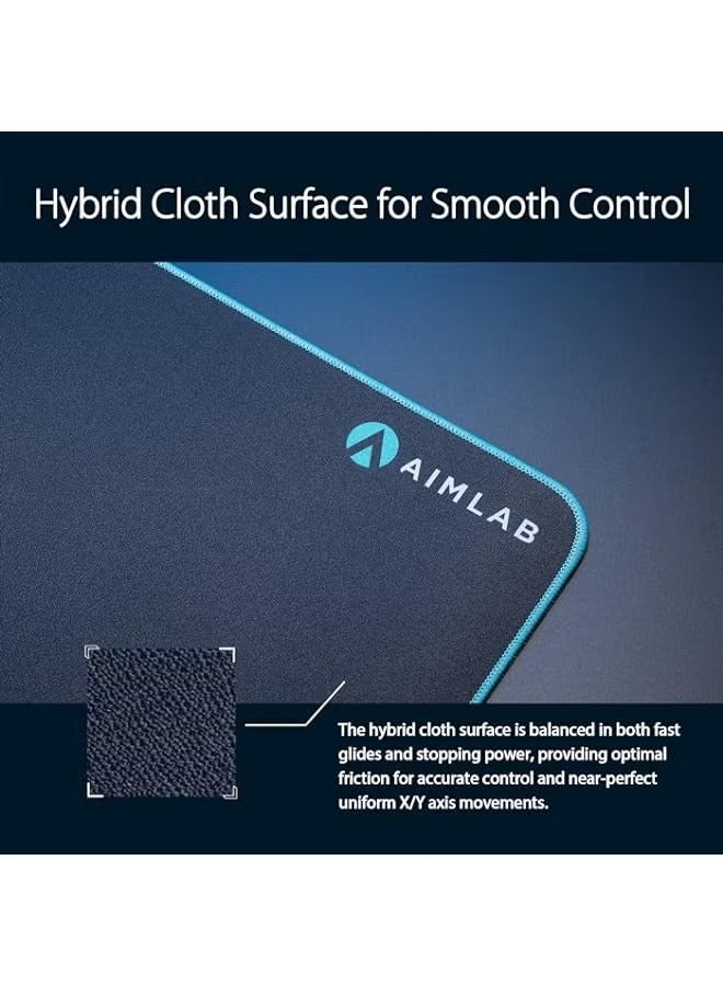 PROMASS ROG Hone Ace Aim Lab Edition Gaming Mouse Pad, 508 X 420 x 3 mm, Large Size, Soft, Hybrid Cloth Material, Non-Slip Rubber Base, Esports & FPS Gaming, Black  - Image 4