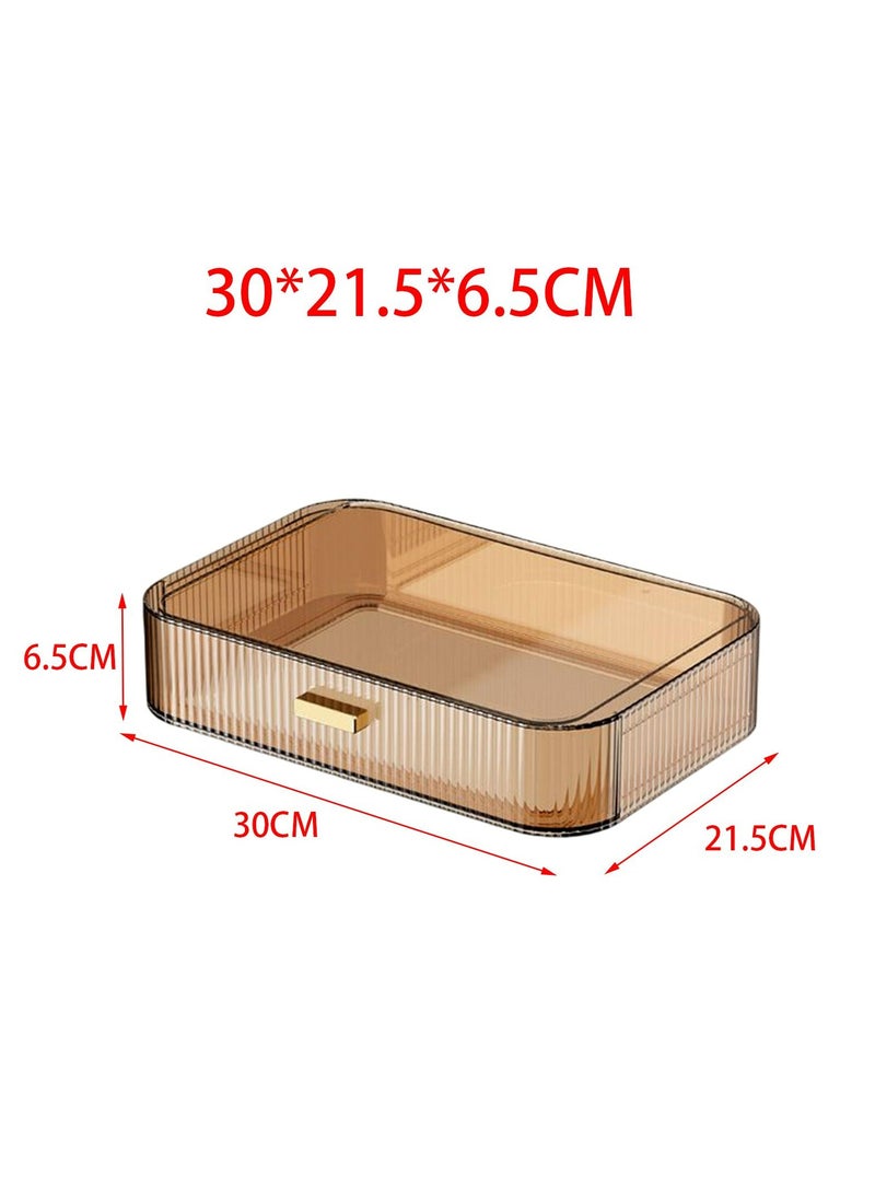 Phoenix Acrylic Makeup Organizer , Bathroom Vanity Organizers and Storage, Ideal for Desk and Dresser Countertops, Great for Cosmetics, skincare, Lipsticks(1Drawer)  - Image 2