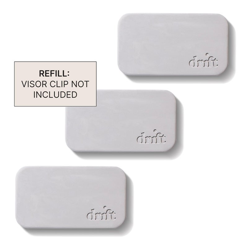 Drift Car Air Freshener - The Original Stone Air Freshener - Car Odor Eliminator - Long Lasting Scent - Metal Clip - Essential Oils - Clean Ingredients - Amber Scent 3 Pack Refill - NO CLIP INCLUDED - Image 2