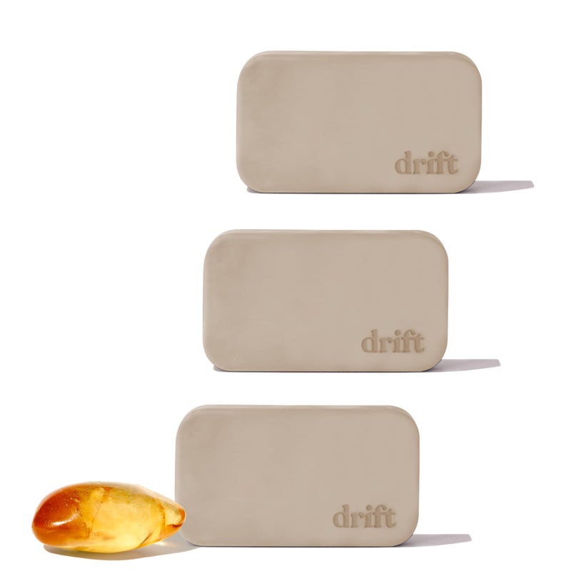 Drift Car Air Freshener - The Original Stone Air Freshener - Car Odor Eliminator - Long Lasting Scent - Metal Clip - Essential Oils - Clean Ingredients - Amber Scent 3 Pack Refill - NO CLIP INCLUDED - Image 1
