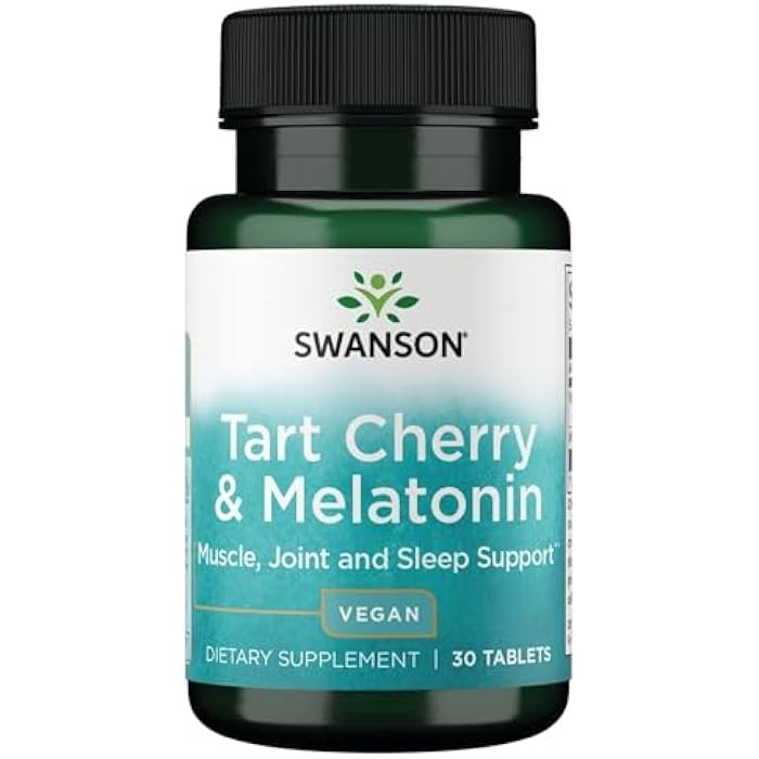 Swanson Tart Cherry & Melatonin 30 Tabs - Image 1