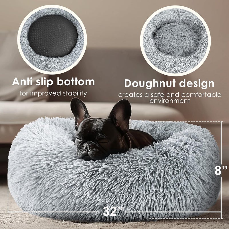 Hoewina GOG Beds Large Sized GOG, 32in Pet Beds for Large Gogs and Cats, Washable Indestructible Extra Large GOG Bed (Light Grey) - Image 3