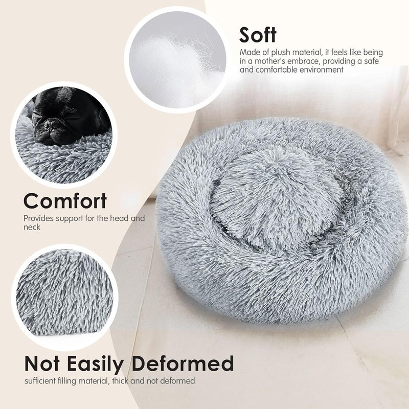 Hoewina GOG Beds Large Sized GOG, 32in Pet Beds for Large Gogs and Cats, Washable Indestructible Extra Large GOG Bed (Light Grey) - Image 5