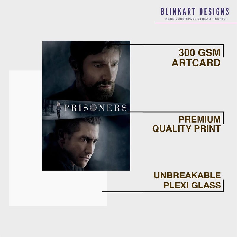 BLINKART BLINKART Aesthetic Prisoners 2013 Movie Photo Frame Album Poster Home Bedroom Living Room Bedroom Home Office Study Room12 18 Inches  - Image 4