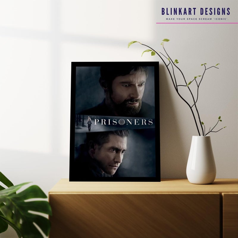 BLINKART BLINKART Aesthetic Prisoners 2013 Movie Photo Frame Album Poster Home Bedroom Living Room Bedroom Home Office Study Room12 18 Inches  - Image 3