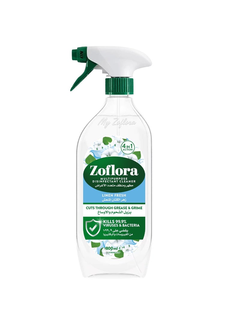 Zoflora Disinfectant Linen Fresh Trigger 800ml  - Image 1