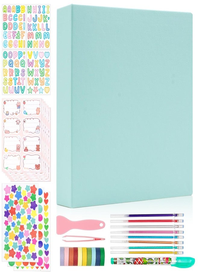 Ablus Photo Album Self Adhesive, 2x3 3x5 4x6 inch DIY Scrapbook with 25 Blank Pages, Gifts for Mom, Family Baby and Wedding (Mint) - Image 1