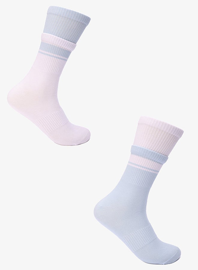 Carina Ribbed Long Socks - 2 Pairs - Image 1