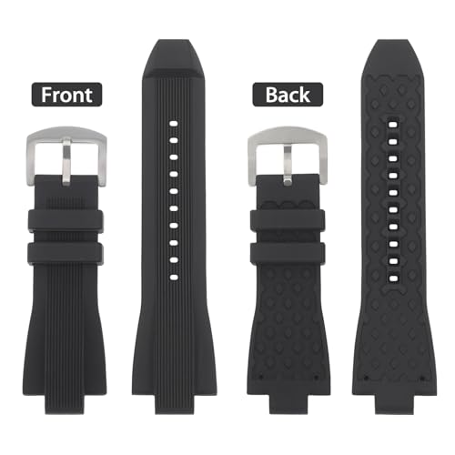 SANDEIN Watch Band Compatible with Michael Kors, Soft Silicone Rubber Replacement Wrist Strap for Michael MK8152 MK8356 Watch Straps - Image 2