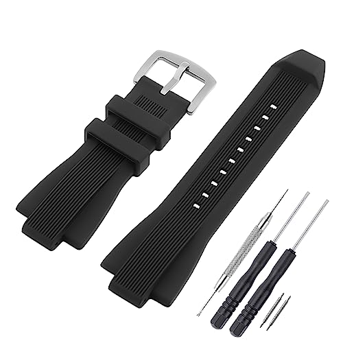 SANDEIN Watch Band Compatible with Michael Kors, Soft Silicone Rubber Replacement Wrist Strap for Michael MK8152 MK8356 Watch Straps - Image 1