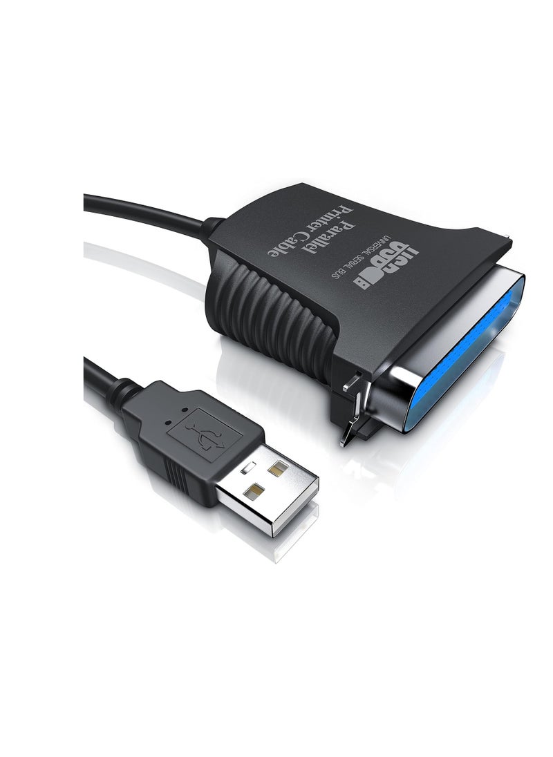 Generic - CSL USB to Parallel Adapter LPT 36-Pin Printer Cable Adapter Cable Plug and Play 0.80 m - Image 1