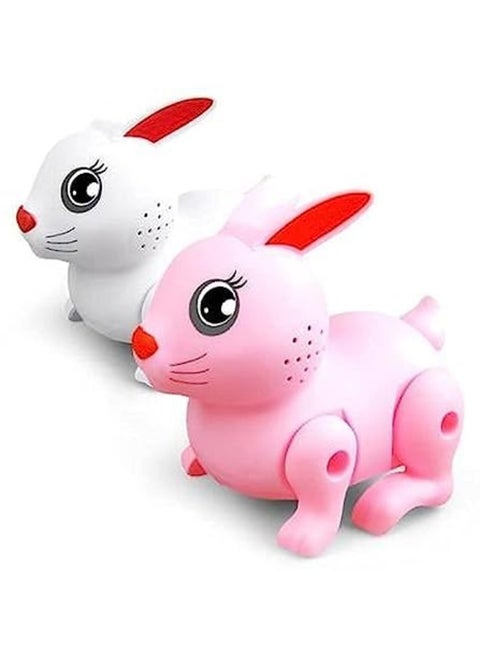 Battery Operated Jumping Hopping Rabbit Toy With Light And Sound for Kids Assorted Mix Color