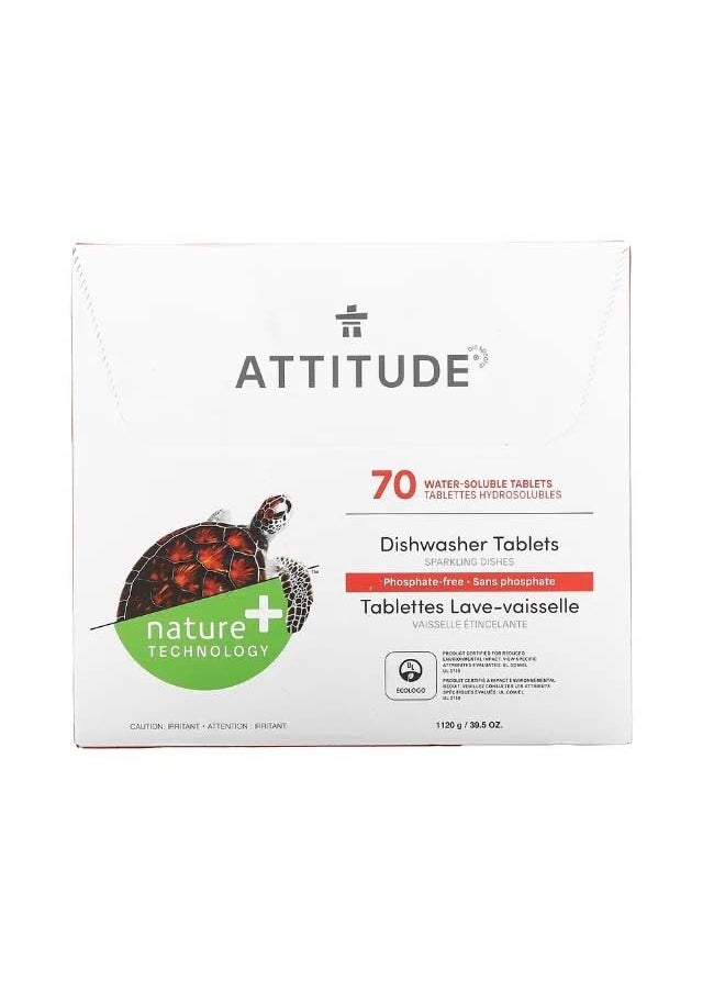 Attitude Dishwasher Tablets 70  Water Soluble Tablets  - Image 1