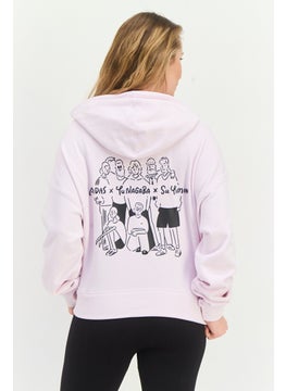 adidas Originals Women Sportswear Fit Outdoor Sweatshirts, Lilac  - Image 2