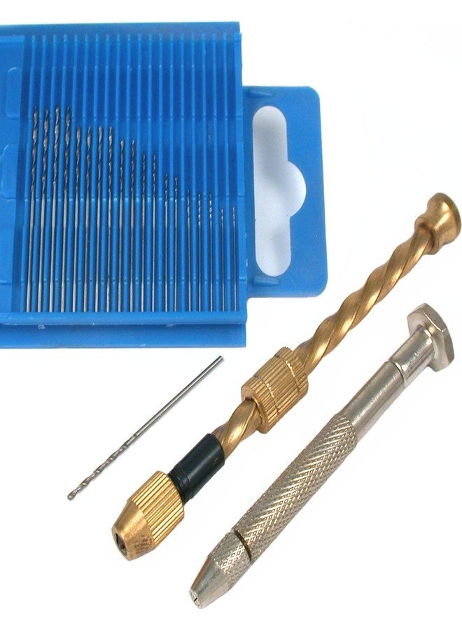 FindingKing 22 Spiral Hand Drill Swivel Pin Vise Twist Drill Bits - Image 2