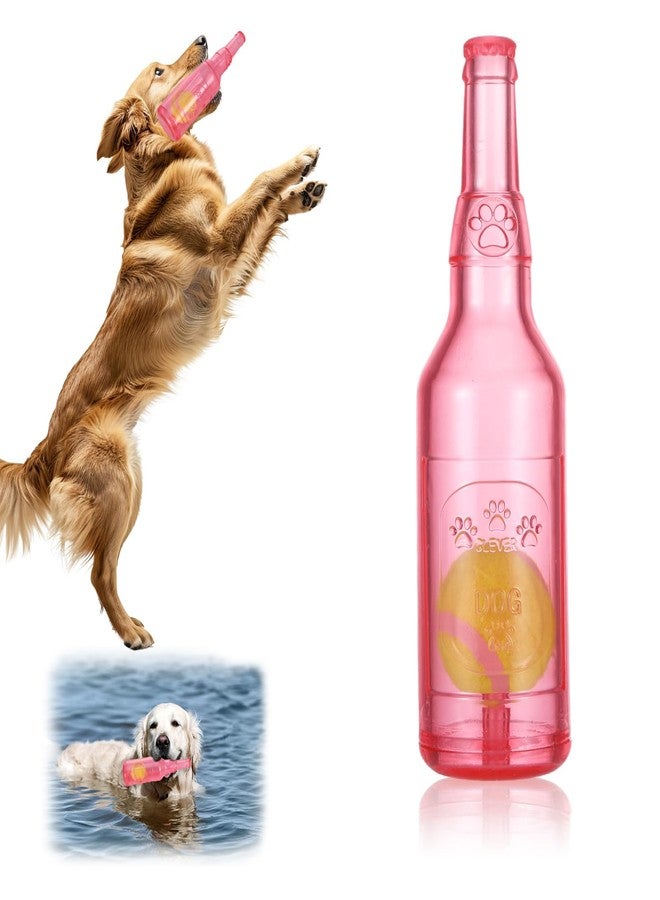 Mowouhn Water Bottle Dog Toy,Crunchnplay Bottle Toy for Dogs,Floating Dog Chew Toys,Squeaky Dog Toys for Aggressive Chewers,Dog Toy Water Bottle Cruncher,Interactive Dog Toys for Small Medium Dogs Boredom - Image 1