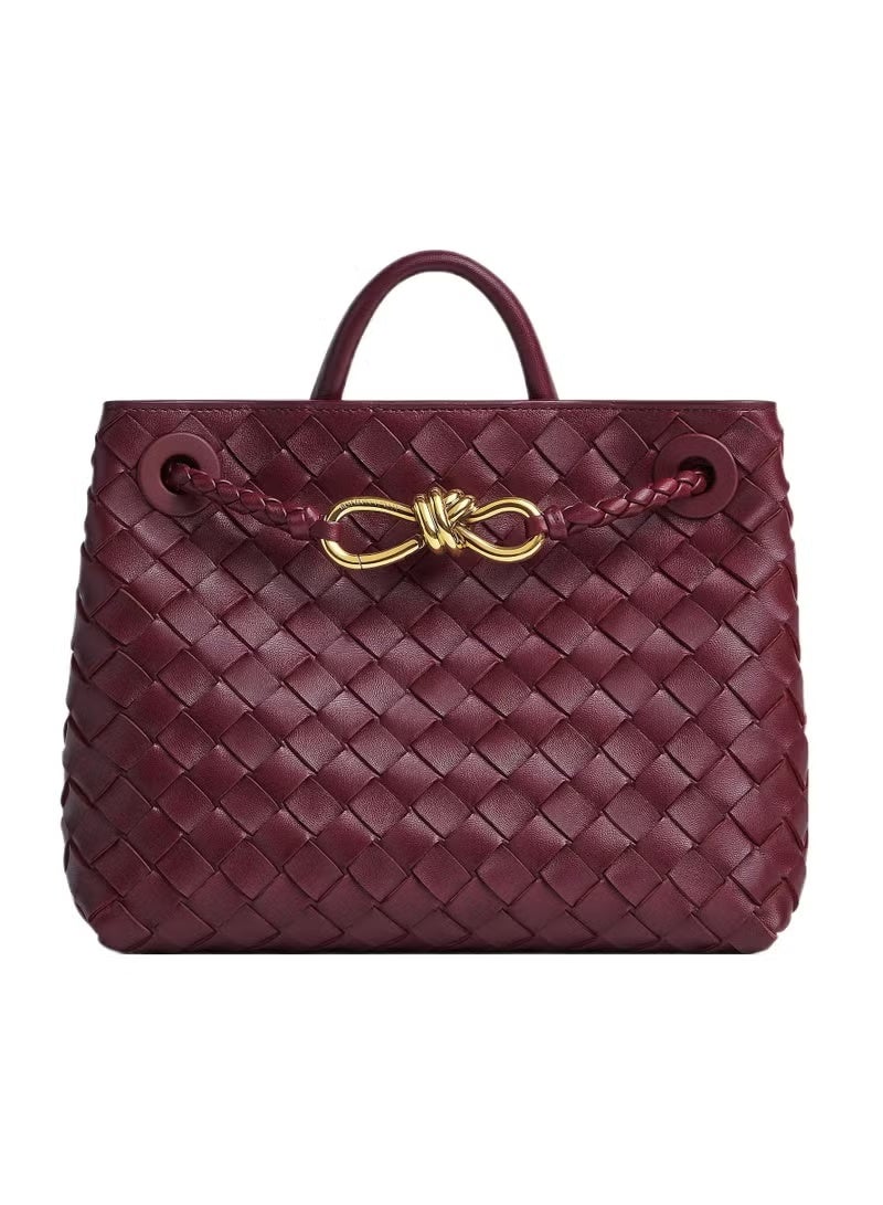BOTTEGA VENETA Andiamo Top handle bag leather bag with signature knot detail and sliding cross-body strap - Image 1