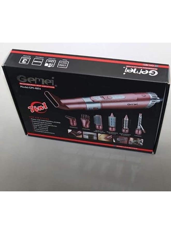 Gemei 7 in 1 hair dryer, 2200 w, hair dryer - Image 4
