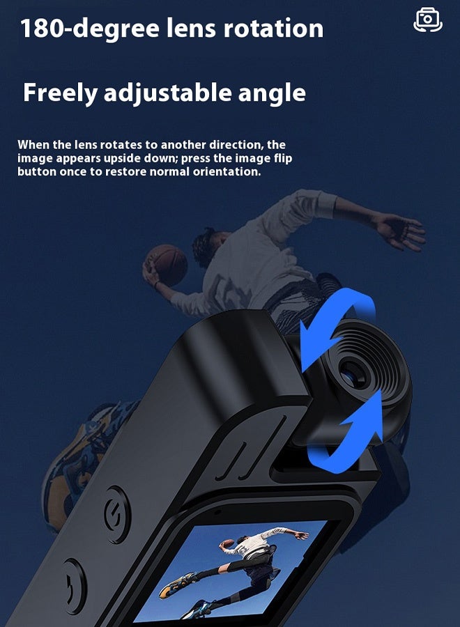 Blue zoo 2K Sports Camera with Audio and Video Recording, Ultra HD Mini Camera with WiFi, Wearable Pocket Camera for Outdoor Sport Bike Travel (32GB) - Image 3