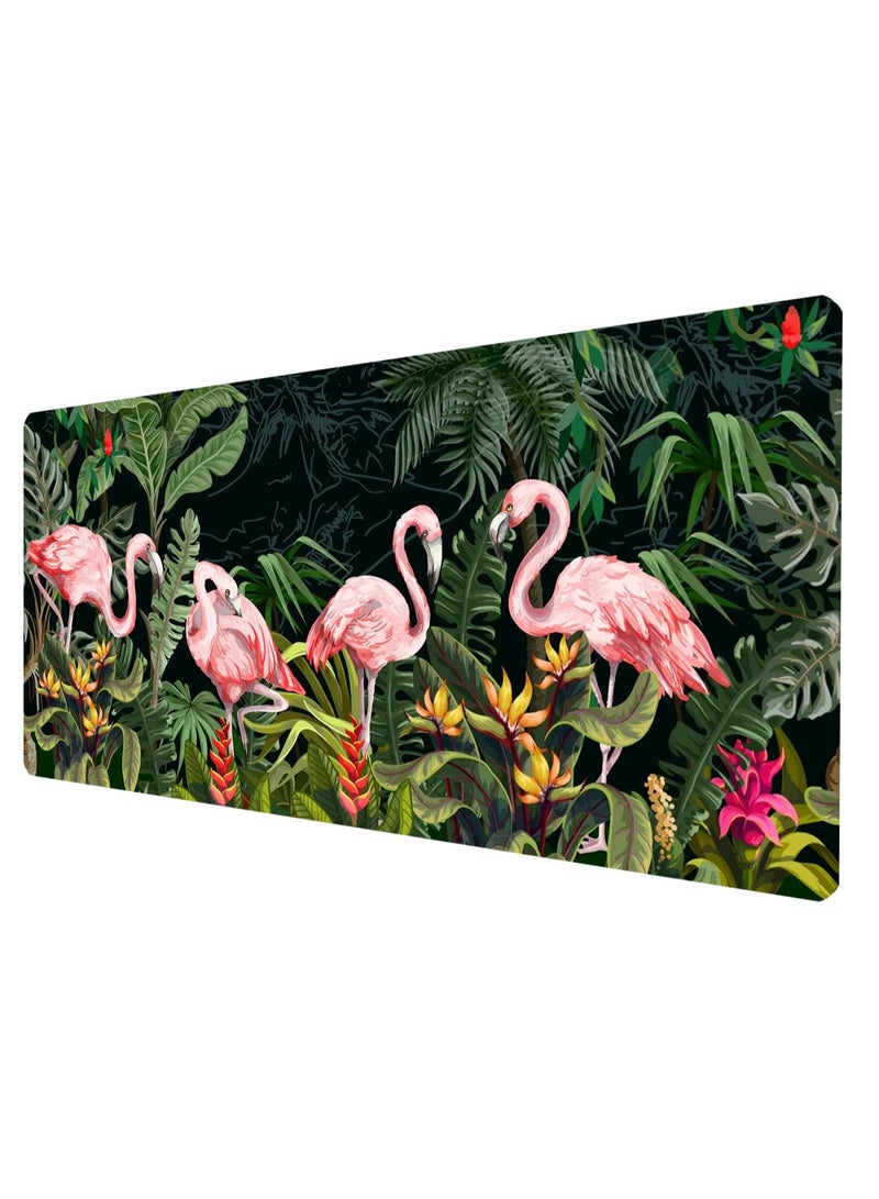 Tropical Flamingos Gaming Mouse Pad – Anti Slip Rubber - Speed Edition | 700 X 300 x 2 mm - Image 1