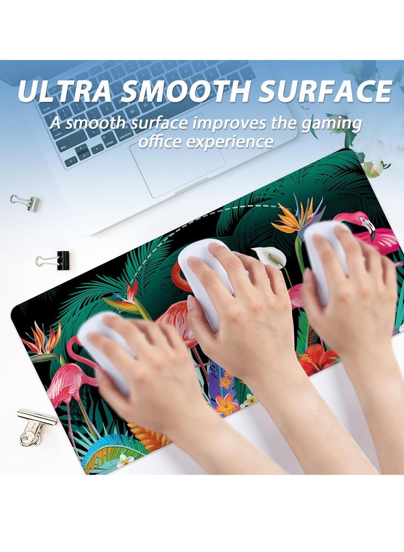 Tropical Flamingos Gaming Mouse Pad – Anti Slip Rubber - Speed Edition | 700 X 300 x 2 mm - Image 3
