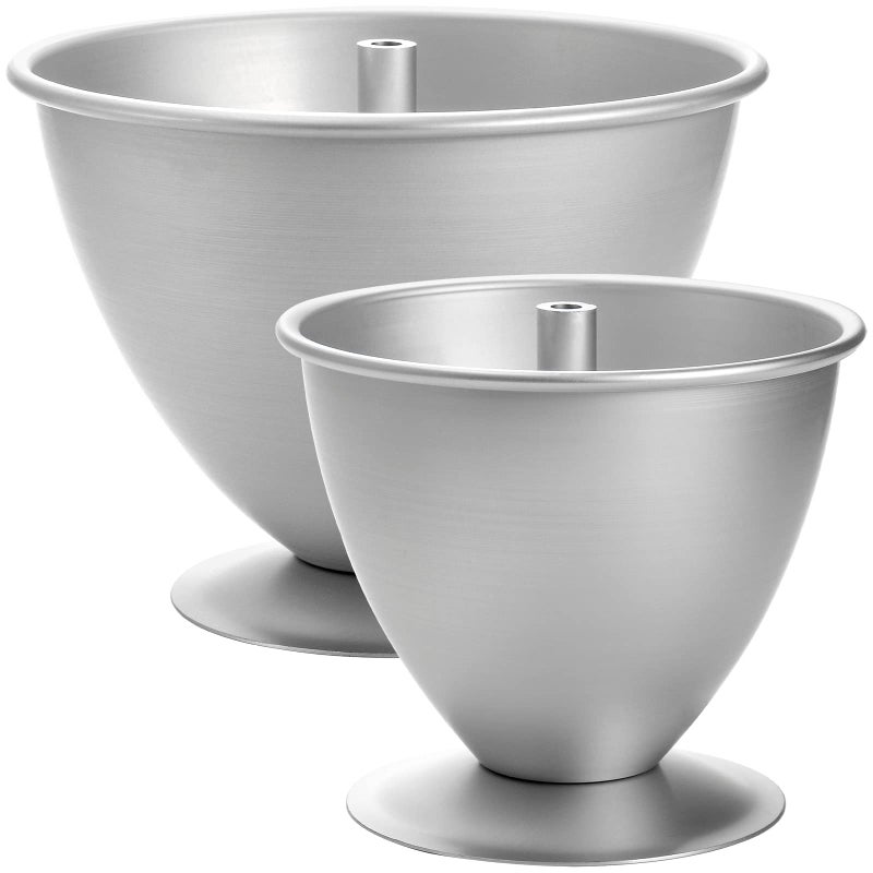 Cedilis 2 Pack Doll Cake Mold, 8 Inch and 6 Inch Princess Skirt Cake Pan, Non Stick Wonder Pan, Easy to Clean - Image 1