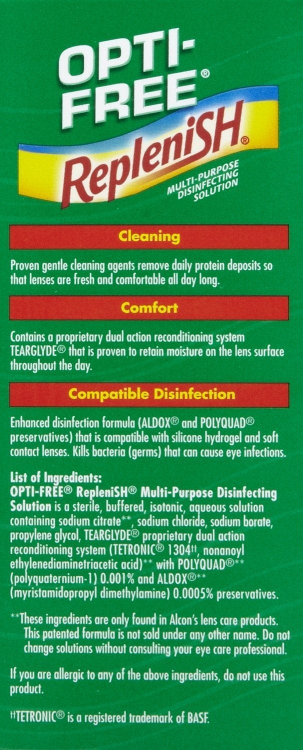 Opti-Free Replenish Multi-Purpose Disinfecting Solution, 4 fl oz (118 ml) - Image 3