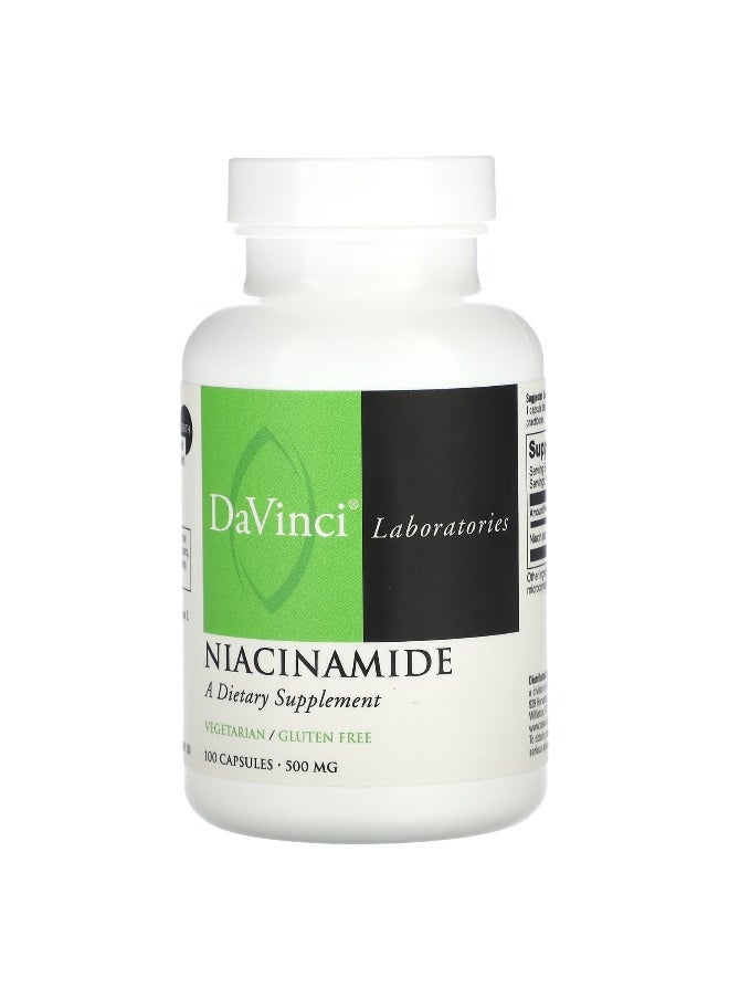 DaVinci Laboratories DaVinci Laboratories, Niacinamide, 500 mg, 100 Capsules  - Image 1