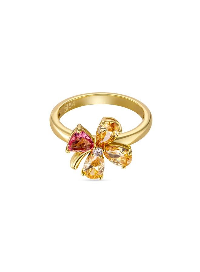 Saint Honore Paris Gala Gold Plated Stainless Steel Ring for Women, 54 - Image 1