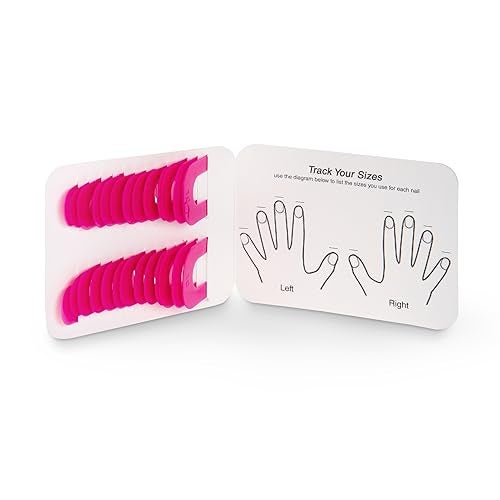 creaclip CreaNails Nail Polish Stencils for Adults - Reusable Nail Holder for Painting Nails & French Tip Strips - Spill-Proof Nail Guard Applicator & Shaper for Gel Paint, Decals - 10 Sizes, 26 Pieces - Image 4