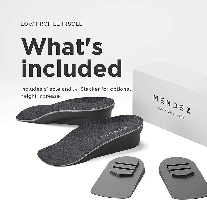 Mendez Premium Height Increase Insole - Advanced Comfort and Ergonomics, Shoe Lifts for Men & Women (Size 7-12), Heel Lifts for Shoes, Elevator Shoe, Height Increasing, 1.5 inchâ€¦ - Image 3