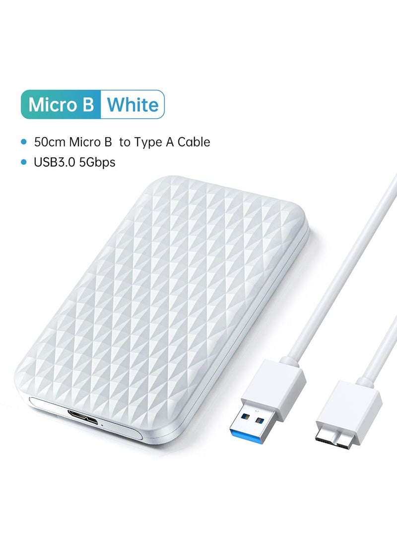 AROAQ External Hard Drive Enclosure SATA to USB C for 2.5 Inch SSD HDD Hard Drive Case SATA HD Externo For PC 