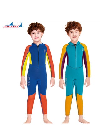 2Pcs Children's Wetsuit 2.5mm One-piece Thickened Warm Swimsuit Long-sleeved Cold Swimsuit Multicolour - pzsku/Z186BB119C71669B18E4EZ/45/_/1688973068/ca072c60-b15d-4178-a809-afe2f71676b7