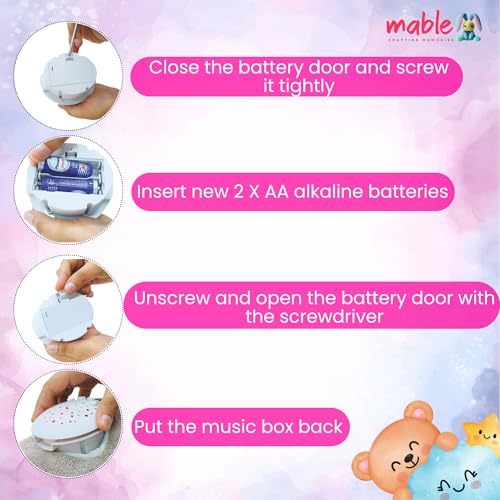 Mable Dreamlight Unicorn Baby Soft Sleeping Companion Toy with Music & Projector, Plush Unicorn Soothing Light Toy for Infants & Toddlers - Image 5