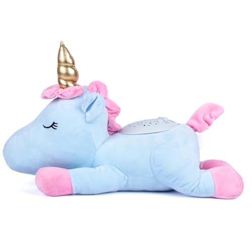 Mable Dreamlight Unicorn Baby Soft Sleeping Companion Toy with Music & Projector, Plush Unicorn Soothing Light Toy for Infants & Toddlers - Image 1