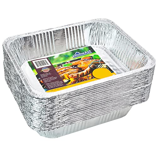 EHOMEA2Z Aluminum Pans Disposable Half Size 20 Pack 9x13  Heavy Duty Aluminum Foil 9x13 Baking Pan EcoFriendly  Safe Lightweight Durable Recyclable Great for BBQ  Crawfish Trays