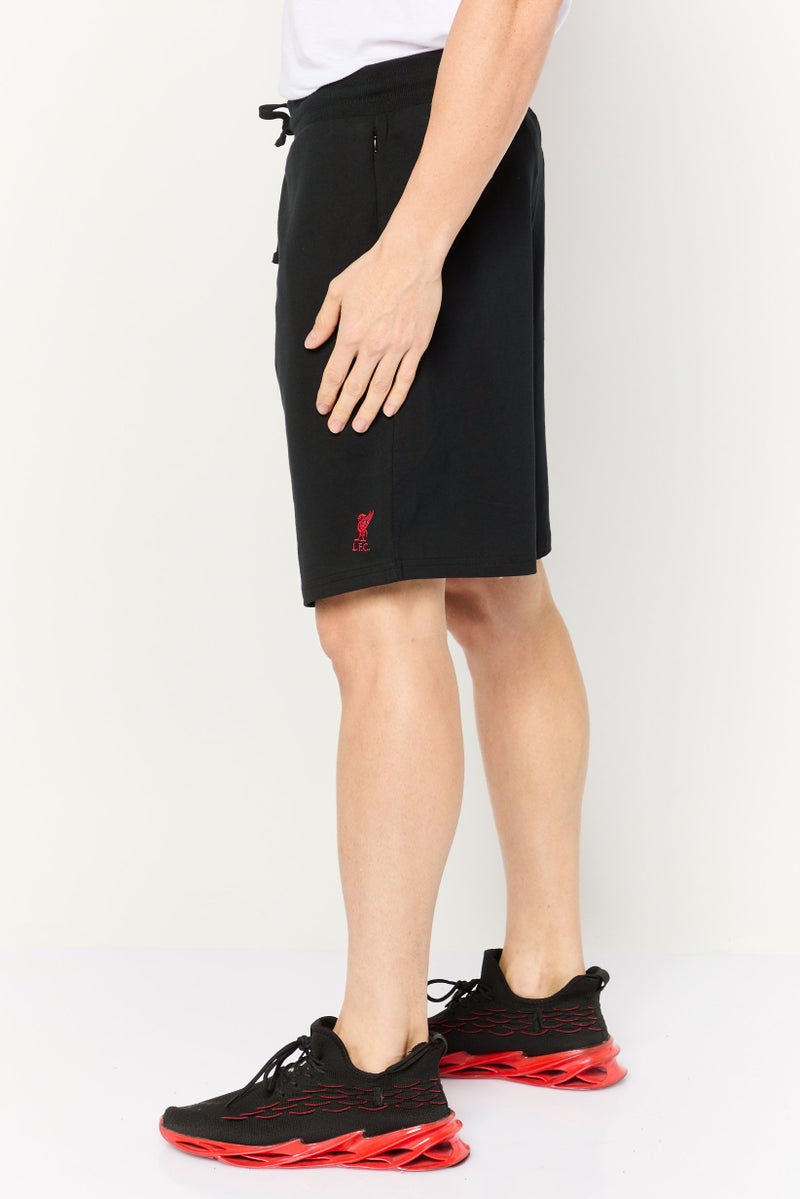Liverpool Men Sportswear Fit Embroidered Logo Outdoor Shorts, Black - Image 2