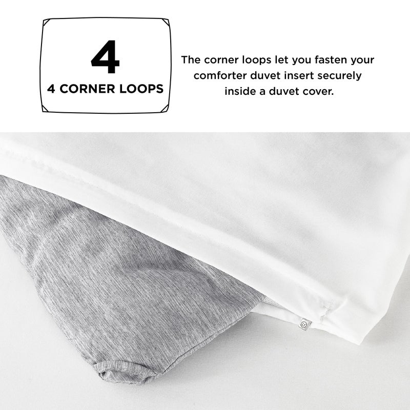Bedsure Twin/Twin XL Comforter Set - Grey Soft Bedding for All Seasons, Cationic Dyed Bed Set, 2 Pieces, 1 Twin Size Comforter (68"x88") and 1 Pillow Sham (20"x26"+2") - Image 5