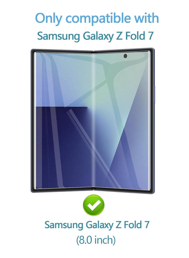 4 in 1 for Samsung Galaxy Z Fold 7 Interior- External and Back Hydrogel Protector Invisible Touch Screen+Lens Flim Sensitive Ultra HD Clear Film - Image 2